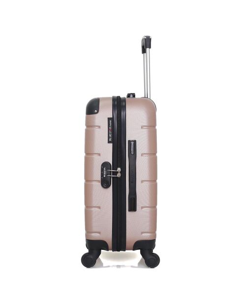 2 Koffer 4 Räder Simple Ottawa 59/68 cm roségold