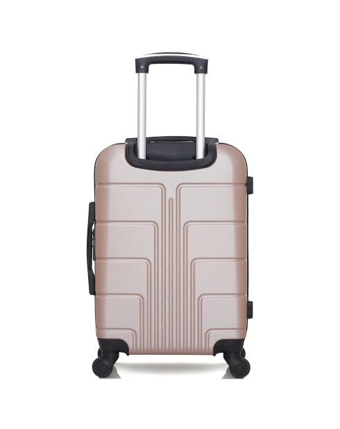 2 Koffer 4 Räder Simple Ottawa 59/68 cm roségold