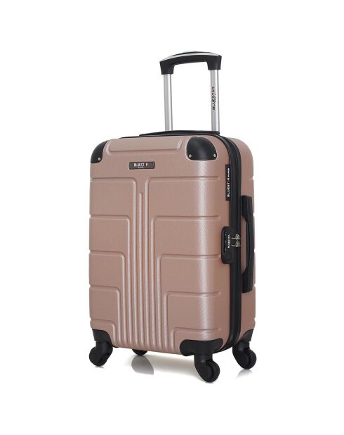 2 Koffer 4 Räder Simple Ottawa 59/68 cm roségold