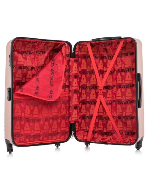 Maleta Brazilia Long Stay con 4 ruedas individuales, 75 cm, oro rosa