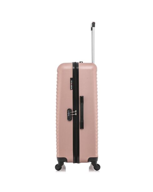 Maleta Brazilia Medium Stay con 4 ruedas individuales, 65 cm, oro rosa