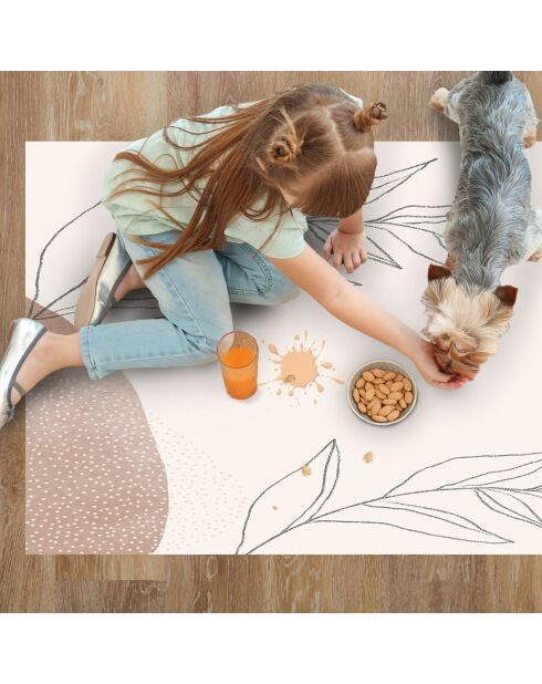 Tappeto in vinile Sasha multicolore - 70x100 cm