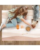 Tapis vinyle Yeva  beige/marron - 70x100 cm