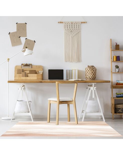 Yeva Vinylteppich beige/braun - 70x100 cm