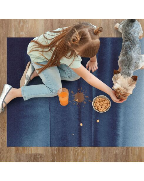 Tapis vinyle Acuarela abstracta bleu  - 66x150 cm