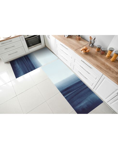 Tapis vinyle Acuarela abstracta bleu  - 66x150 cm