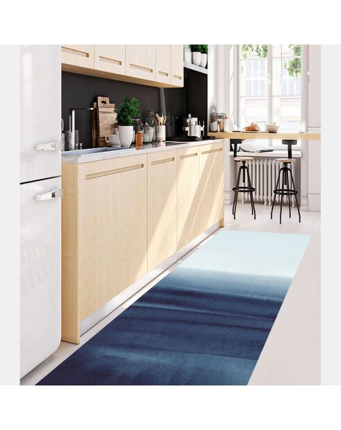 Tapis vinyle Acuarela abstracta bleu  - 66x150 cm