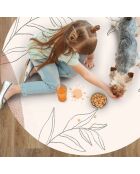 Tapis vinyle rond Sasha multicolore - D.100 cm