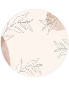 Tapis vinyle rond Sasha multicolore - D.100 cm