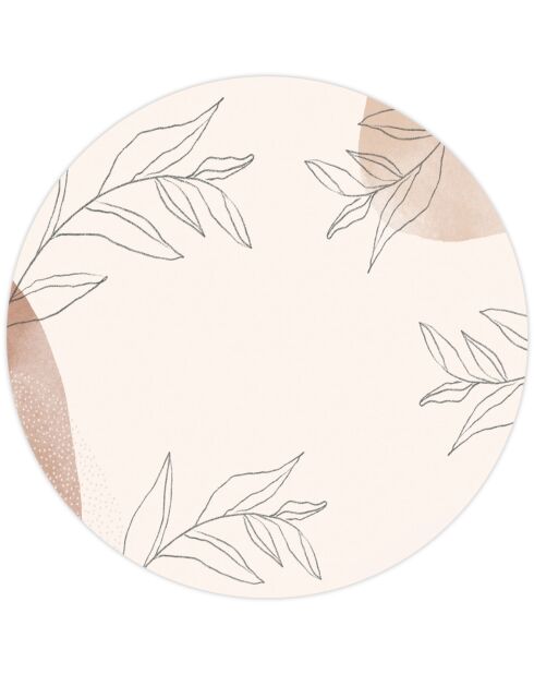 Tapis vinyle rond Sasha multicolore - D.100 cm