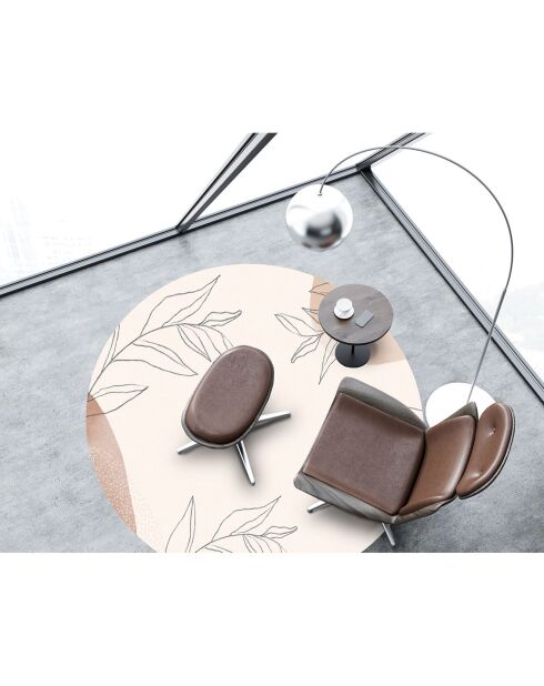 Tapis vinyle rond Sasha multicolore - D.100 cm