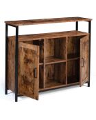 Grand buffet Elize marron/noir - 100x30x81 cm