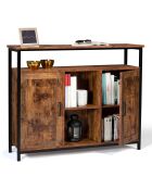 Grand buffet Elize marron/noir - 100x30x81 cm