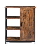 Petit buffet Elize marron/noir - 70x30x81 cm