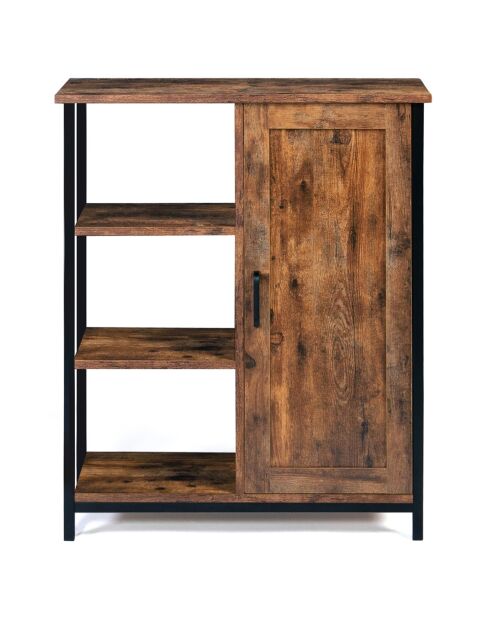 Petit buffet Elize marron/noir - 70x30x81 cm
