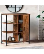 Petit buffet Elize marron/noir - 70x30x81 cm