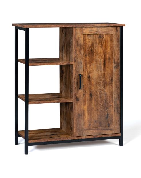 Petit buffet Elize marron/noir - 70x30x81 cm