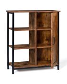Petit buffet Elize marron/noir - 70x30x81 cm