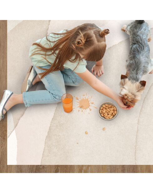 Tapis vinyle Nadya beige - 100x150 cm