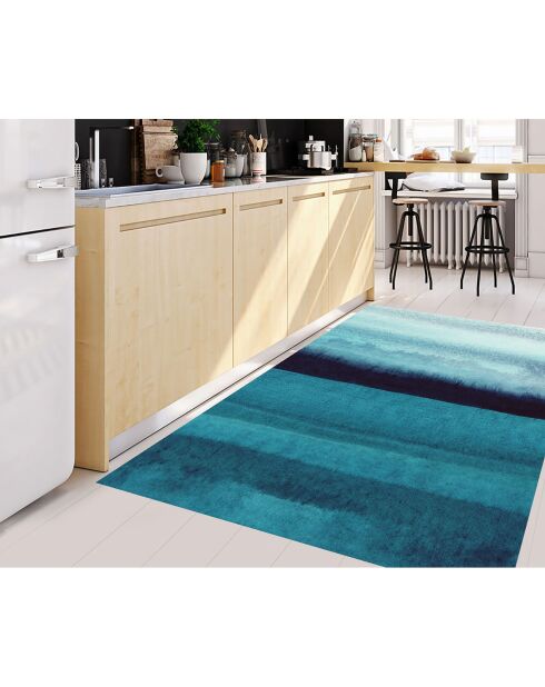 Tapis vinyle Acuarela abstracta bleu  - 100x150 cm