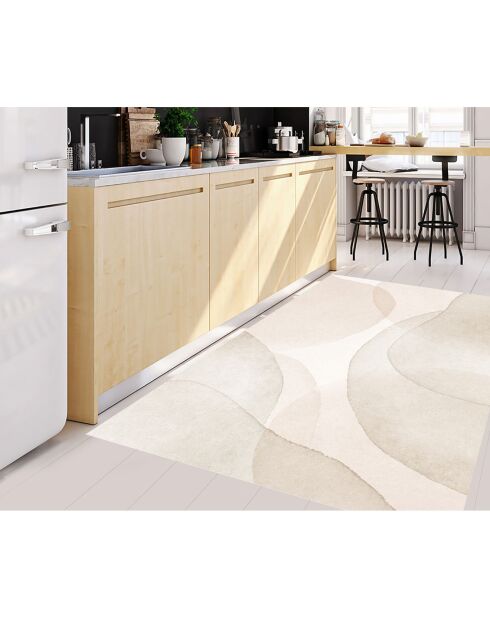 Tapis vinyle Nadya beige - 133x200 cm
