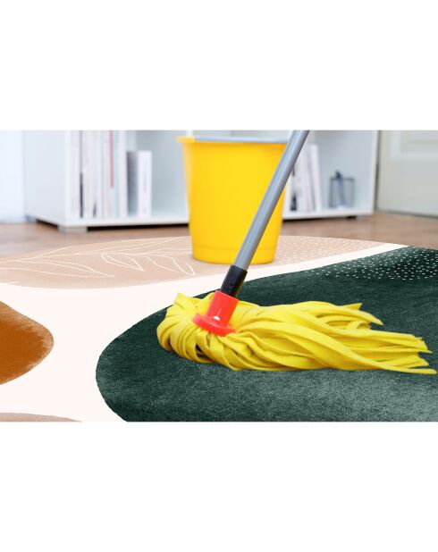 Veelkleurig Kliment rond vinyl vloerkleed - D.200 cm