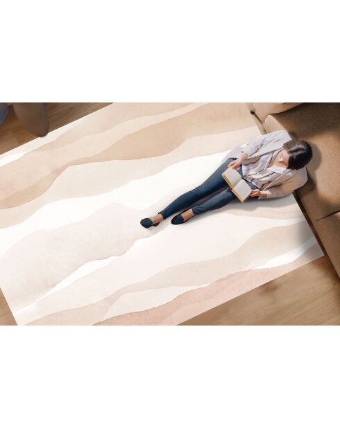 Tappeto in vinile Yeva beige/marrone - 200x266 cm