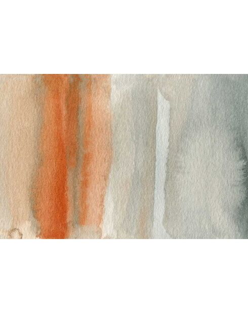 Tapis vinyle Acuarela abstracta orange/gris - 100x150 cm