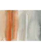 Tapis vinyle Acuarela abstracta orange/gris - 200x266 cm
