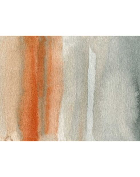 Tapis vinyle Acuarela abstracta orange/gris - 200x266 cm