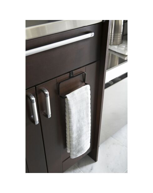 Porte-serviettes Tower noir - 16x7x9.5cm