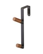 Cintre de porte Tower noir - 9.55x18 cm