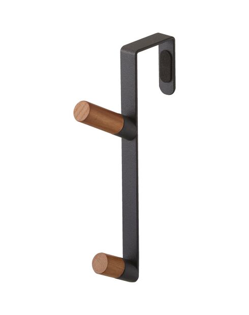 Cintre de porte Tower noir - 9.55x18 cm