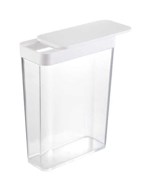 Boîte de conservation Tower blanche - 18.7x8.5x24.5 cm