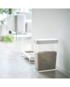 Boîte de conservation Tower blanche - 18.7x8.5x24.5 cm