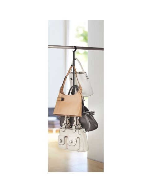 Zwarte verticale hanger - 6x5x54 cm