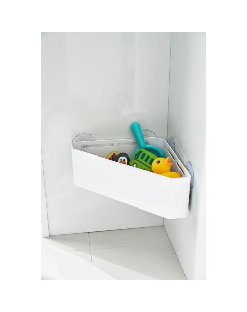 Soporte de esquina de baño blanco Tower - 33x18,5x10 cm