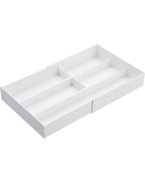 Organisateur de tiroir extensible Tower blanc - 25x24.6 cm