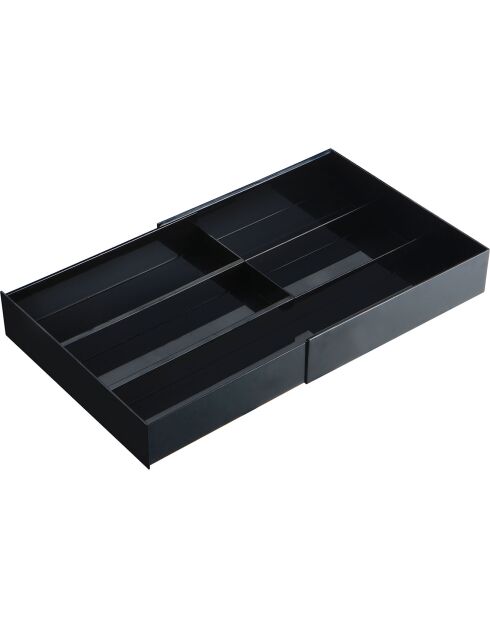 Organisateur de tiroir extensible Tower noir - 25x24.6 cm