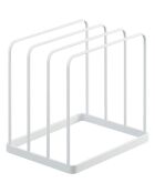 Support de rangement plateau ou planche à découper Tower blanc - 19.5x16x19.5 cm