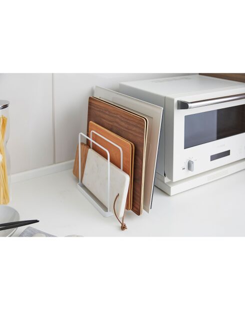 Tower-Halter für Tablett oder Schneidebrett, weiß, 19,5 x 16 x 19,5 cm