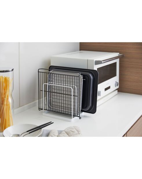 Tower-Halter für Tablett oder Schneidebrett, weiß, 19,5 x 16 x 19,5 cm