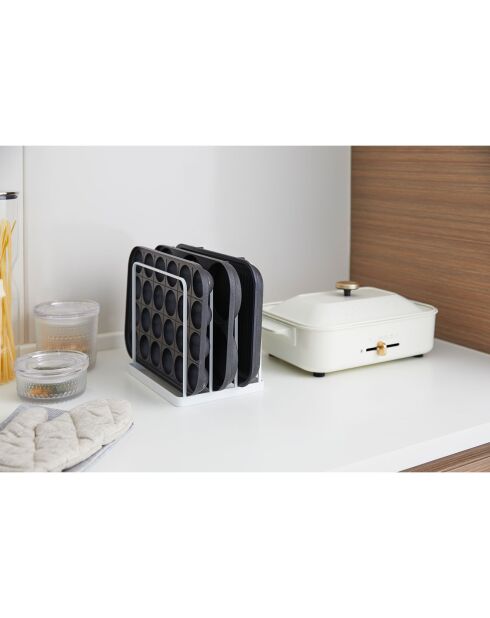 Tower-Halter für Tablett oder Schneidebrett, weiß, 19,5 x 16 x 19,5 cm