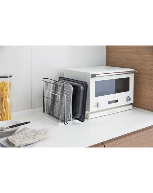 Tower-Halter für Tablett oder Schneidebrett, weiß, 19,5 x 16 x 19,5 cm