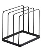 Support de rangement plateau ou planche à découper Tower noir - 19.5x16x19.5 cm
