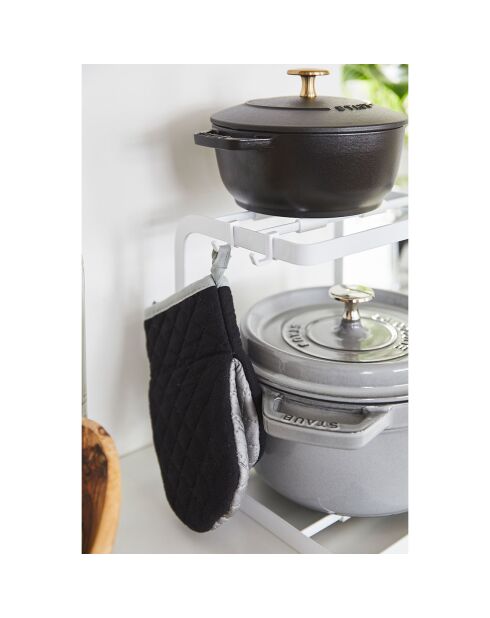 Support pour casseroles Tower blanc - 20.5x21x22.5 cm