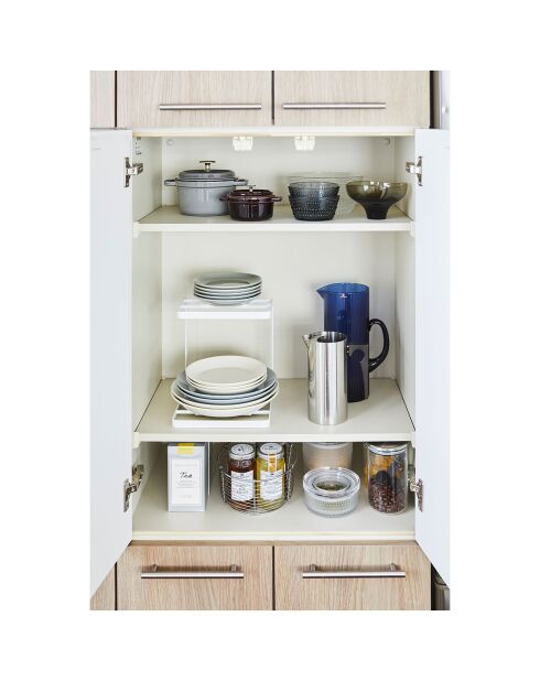 Support pour casseroles Tower blanc - 20.5x21x22.5 cm