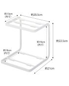 Support pour casseroles Tower blanc - 20.5x21x22.5 cm