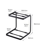 Support pour casseroles Tower noir - 20.5x21x22.5 cm