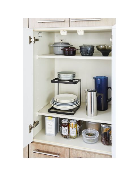 Support pour casseroles Tower noir - 20.5x21x22.5 cm